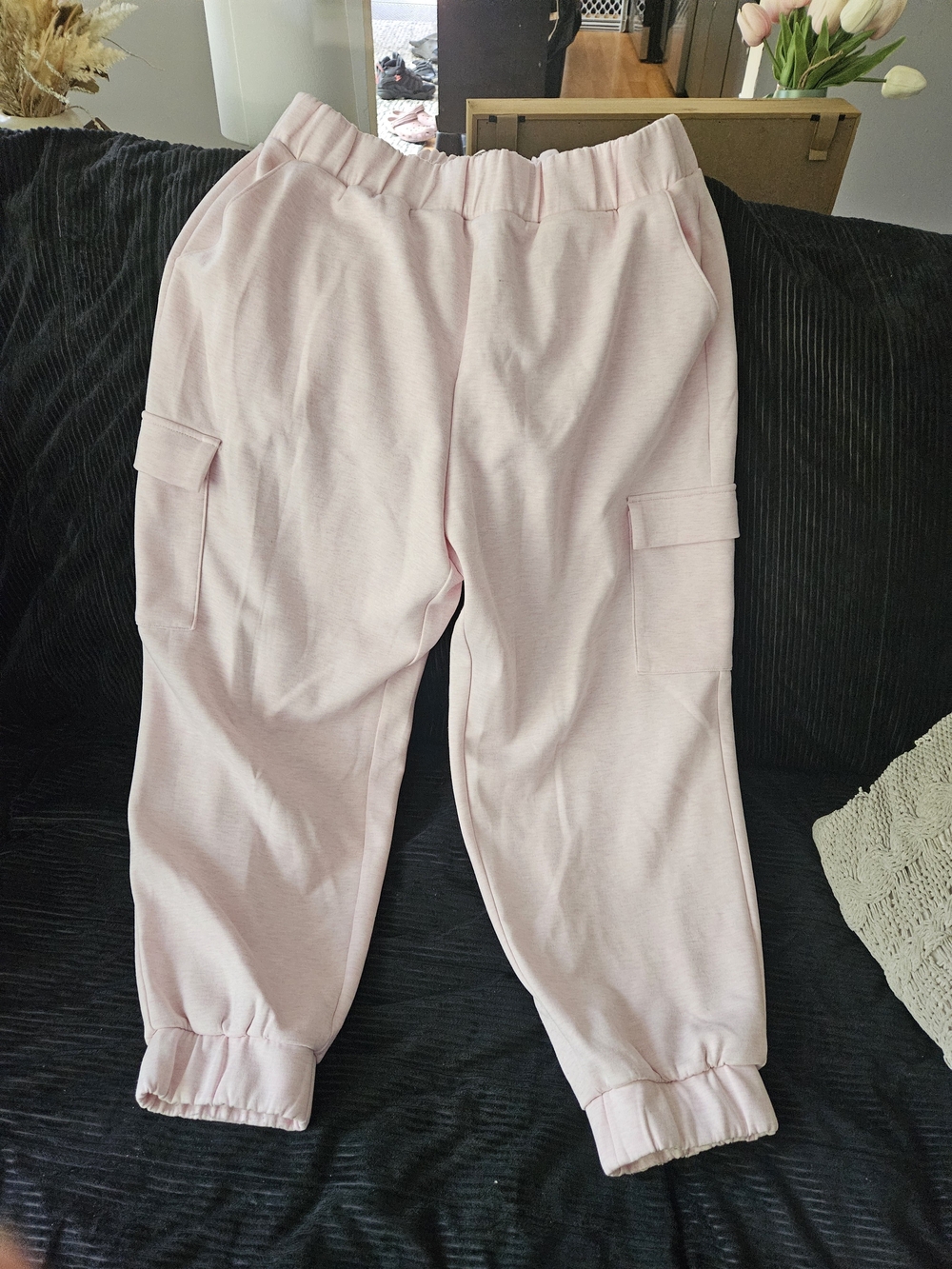 Express Light Pink Cargo Jogger Pants